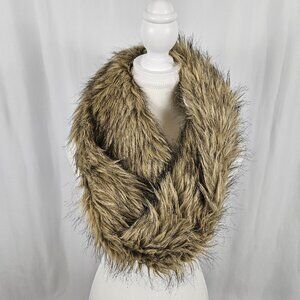 Tan Faux Fur Scarf